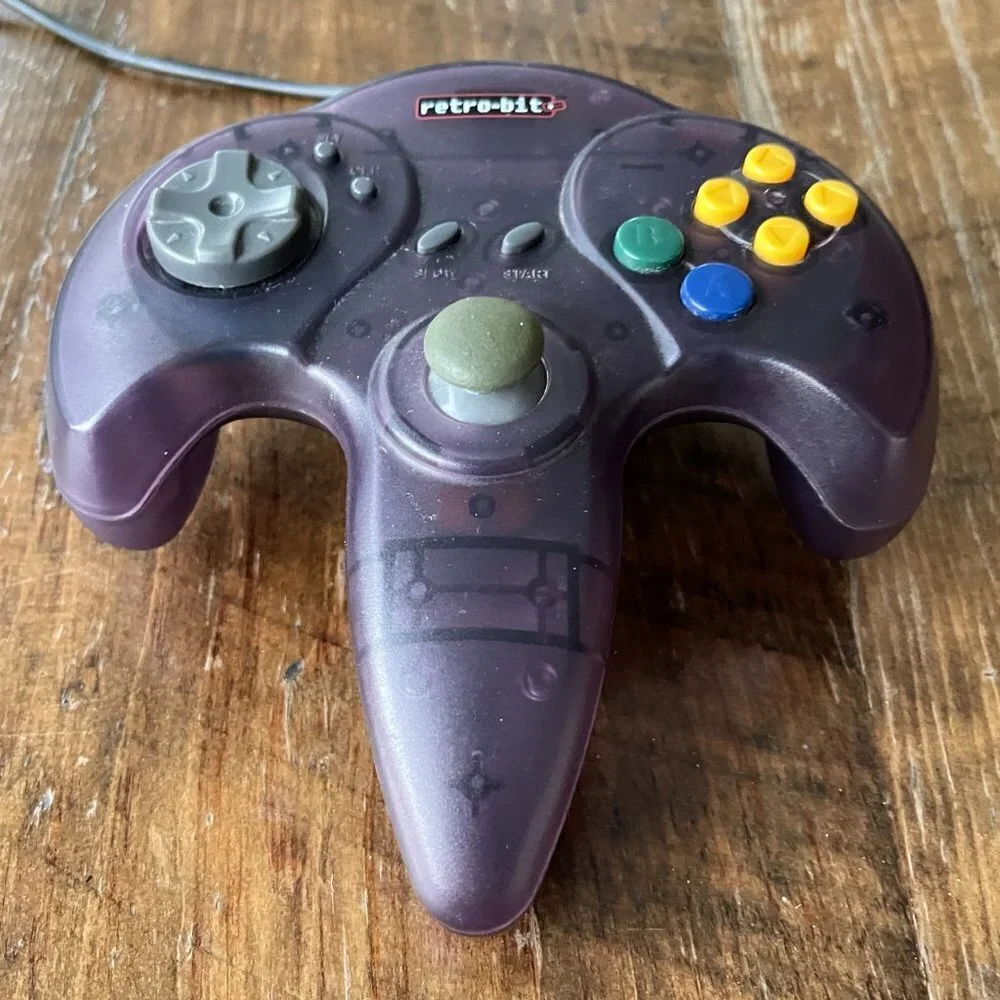 Retro-Bit N64® Controller - Transparent Purple